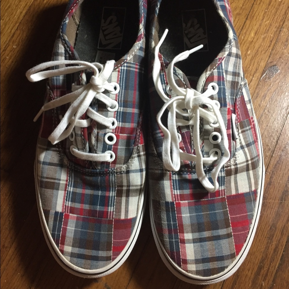 Vans low top Classics men’s plaid size 10.5